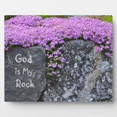 Plaque Photo Dieu est mon rocher (Devant)