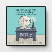 Plaque Photo Dieu fait éclater notre lumière (Devant)