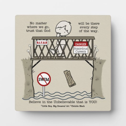 Plaque Photo Dieu sera là (Devant)