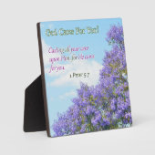 Plaque Photo Dieu S'Occupe De Vous ! (Recto)