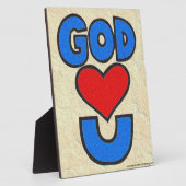 Plaque Photo Dieu t'aime (Côté)