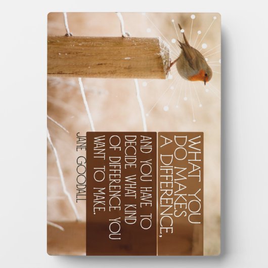 Plaque Photo Différence Que Vous Voulez Faire (Devant)