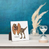 Plaque Photo Dilophosaurus dessin animé (Insitu)