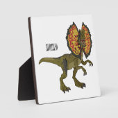 Plaque Photo Dilophosaurus dessin animé (Recto)