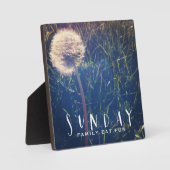 Plaque Photo Dimanche Famille Manger Fun (Recto)