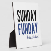 Plaque Photo Dimanche Fun Jour de Plage (Côté)