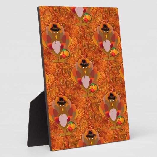 Plaque Photo dinde d'action de grâces (Côté)