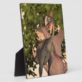 Plaque Photo Dinosaur Gigantoraptor (Côté)