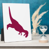 Plaque Photo Dinosaur Maroon (Côté)