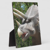 Plaque Photo dinosaure de Tricératops (Côté)