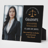 Plaque Photo Diplôme de droit de la Faculté de droit Citation i (Côté)