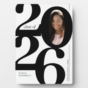 Plaque Photo Diplômé en photographie typographique 2025