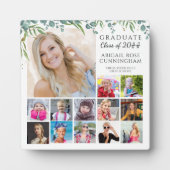 Plaque Photo Diplômé K-12 Photo Collage Keepsaké Botanique (Devant)