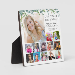 Plaque Photo Diplômé K-12 Photo Collage Keepsaké Botanique