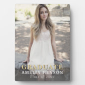 Plaque Photo Diplômé moderne en photo complète (Devant)