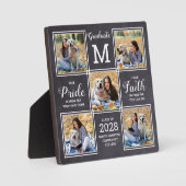 Plaque Photo Diplôme Rustique 5 Collage de photos Diplôme (Recto)