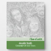 Plaque Photo Diplôme vert (Devant)