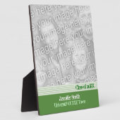 Plaque Photo Diplôme vert (Côté)