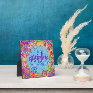 Plaque Photo Discipline Assez Inspirationnelle Un Mot Easel