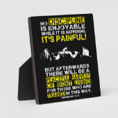 Plaque Photo DISCIPLINE - Motivation de l'entraînement de squat (Recto)