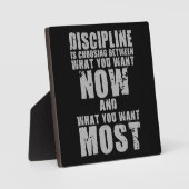 Plaque Photo DISCIPLINE - Mots motivants (Recto)