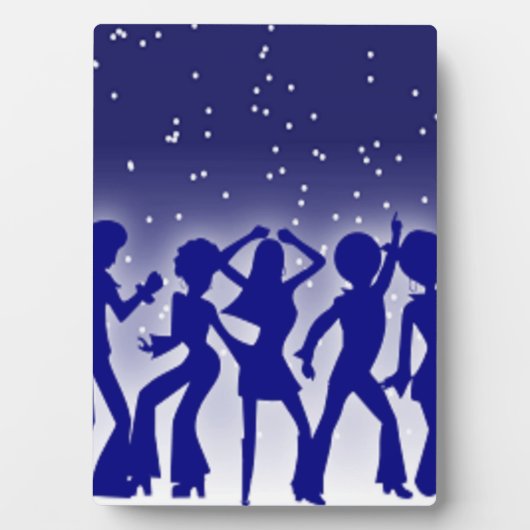 PLAQUE PHOTO DISCO DANSEURS (Devant)
