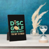 Plaque Photo Disk Golf Me Rend Heureux (Côté)