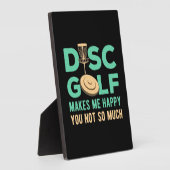 Plaque Photo Disk Golf Me Rend Heureux (Côté)