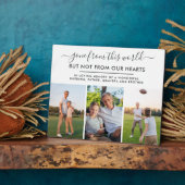 Plaque Photo Disparu de ce monde 3 Photo Souvenir (Côté)