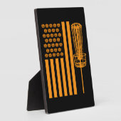 Plaque Photo Disque Golf Halloween USA DRAPEAU POUR DISCGOLF PL (Côté)