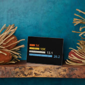 Plaque Photo Distances de course I - 5K 10K 13,1 26,2 Marathoni (Côté)