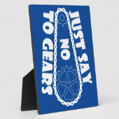 Plaque Photo Dites Non Aux Engrenages (Côté)