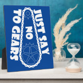 Plaque Photo Dites Non Aux Engrenages (Côté)