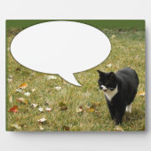 Plaque Photo Dites Quelque Chose Discours Buble Chat Fun (Devant)