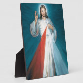 Plaque Photo divine mercy (Côté)