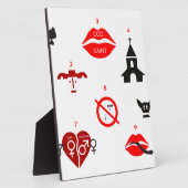 Plaque Photo dix commandements modernes (Côté)