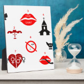 Plaque Photo dix commandements modernes (Côté)