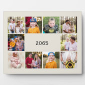 Plaque Photo Dix photos neutres Collage année en revue (Devant)