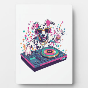Plaque Photo DJ Dalmatien � Soirée EDM Rave Chien