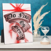 Plaque Photo Do Not Go (Côté)