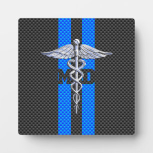 Plaque Photo Docteur en médecine MD Caduceus sur impression en 