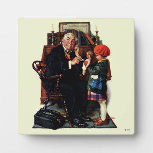 Plaque Photo Docteur et poupée