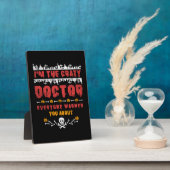 Plaque Photo Docteur Halloween (Côté)