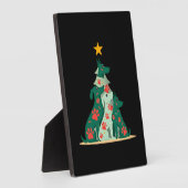 Plaque Photo Dog Christmas Tree Shirt - Dog Christmas (3) (Côté)