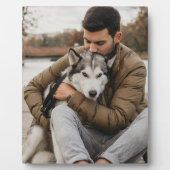 Plaque Photo Dog Dad And Pet Photo Keepsake (Devant)