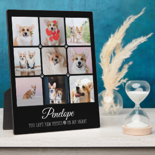 Plaque Photo Dog Memorial Gift Pet Loss Photo Collage Keepsake