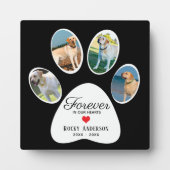 Plaque Photo Dog Memorial Keepsake  (Devant)