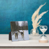 Plaque Photo Dog Sledding à Québec, Canada (Insitu)