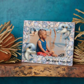 Plaque Photo Dolphins and Seashells Kids Photo Frame (Côté)