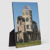 Plaque Photo Dôme de la bombe atomique, Hiroshima, Japon (Côté)